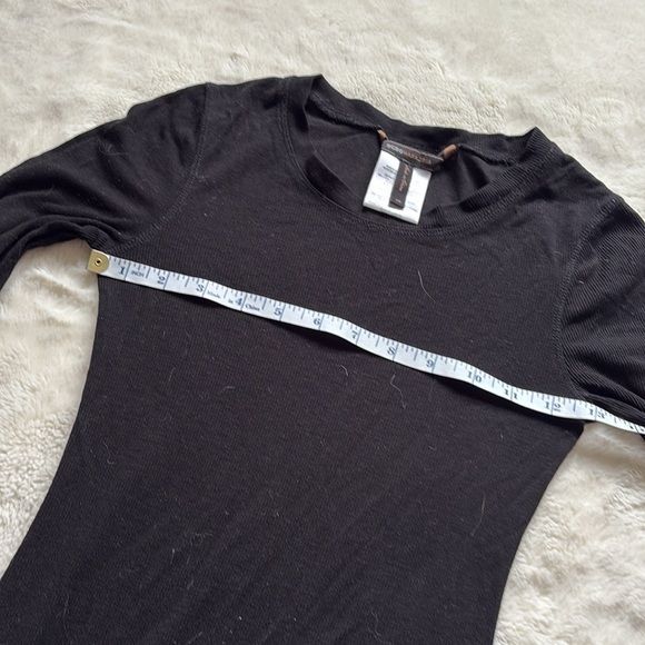 42 BCBGMAXAZRIA Livi Long Sleeve Dress With Lace Trim Size XS - Picture 8 of 13